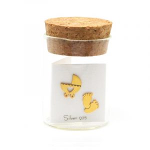 Σκουλαρίκι Kαροτσάκι και Πατουσάκια Μωρού