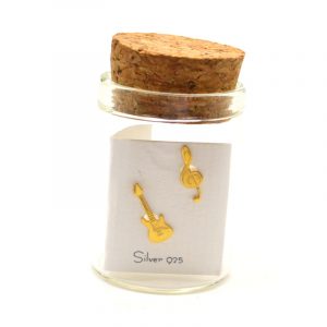 Σκουλαρίκι κιθάρα και νότα