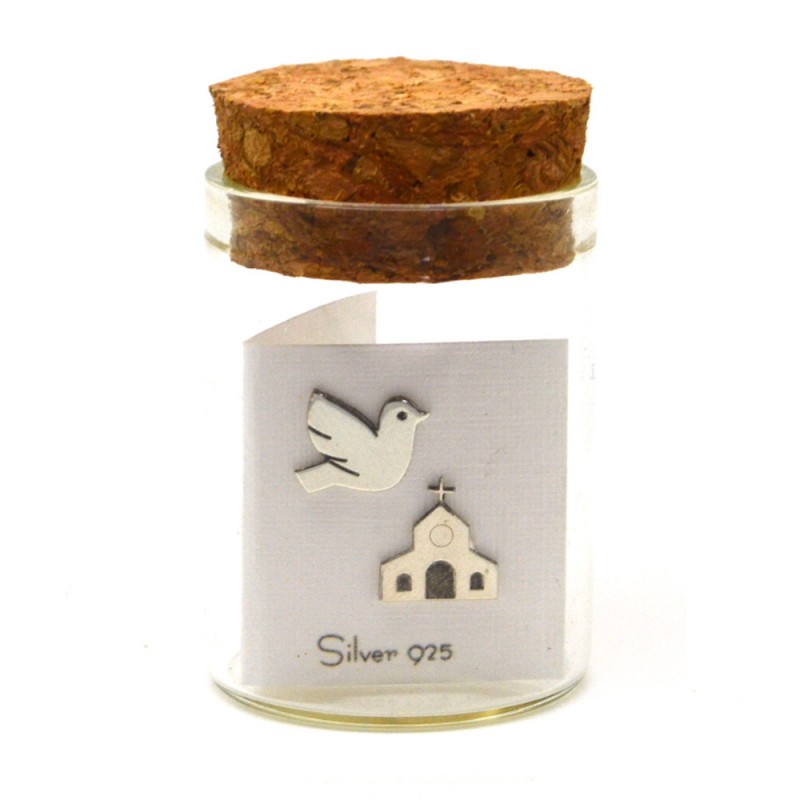 SAKE.SKOUL.ΕΚΚΛΗΣΙΑ-ΠΕΡΙΣΤΕΡΙ.23 Σκουλαρίκι Εκκλησία και Περιστέρι