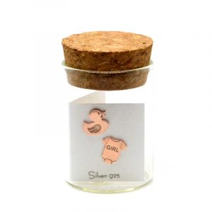 Σκουλαρίκι Παπάκι και Φορμάκι για Κορίτσι