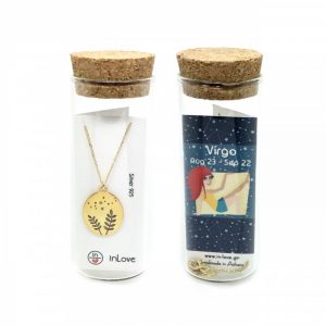 Κολιέ ζώδια Παρθένος Οβάλ