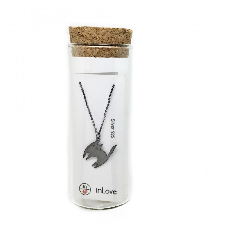 Black Cat Necklace Black Cat Necklace