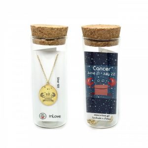 Κολιέ ζώδια Καρκίνος Οβάλ