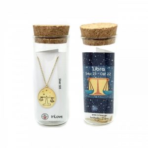 Κολιέ ζώδια Ζυγός Οβάλ