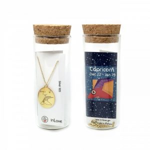 Κολιέ ζώδια Αιγόκερως Οβάλ